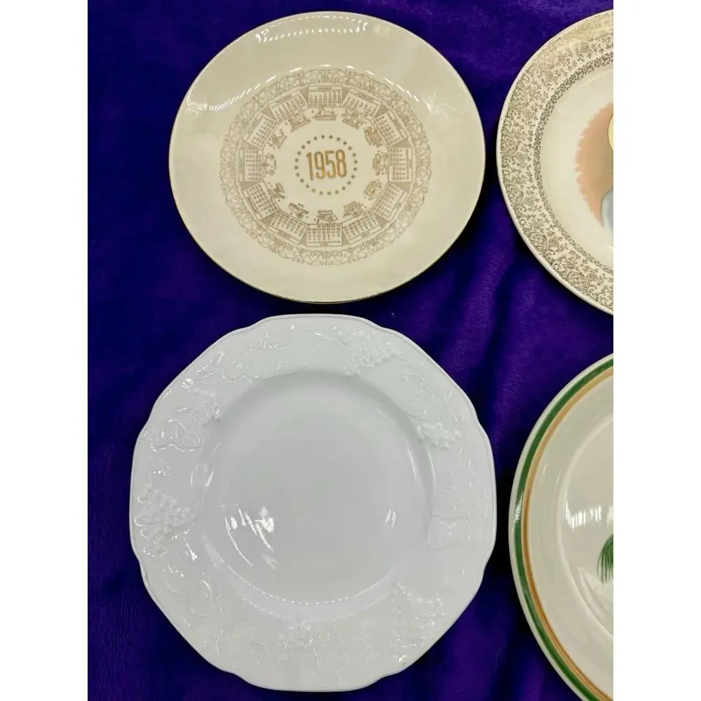Vintage Plates - MOTHER MARY, 1958, Palm Tree